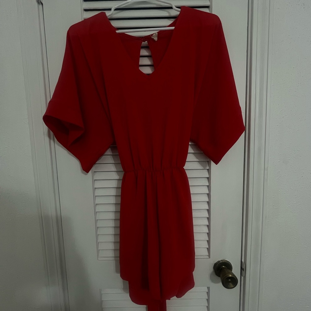 red romper